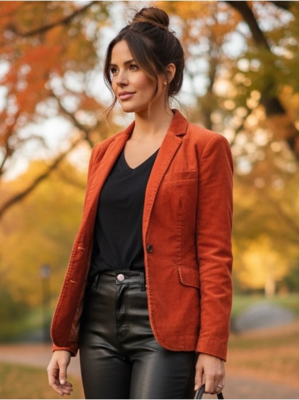 J.Crew Factory Rust Corduroy Blazer Size 6